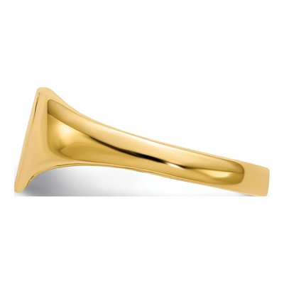 14K Yellow Gold Heart Signet Ring – view 4