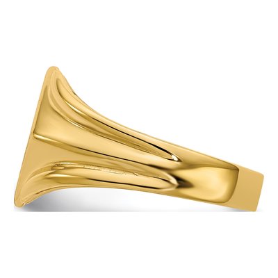14K Yellow Gold Square Signet Ring – view 3