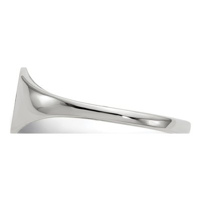 14K White Gold Signet Ring – view 4