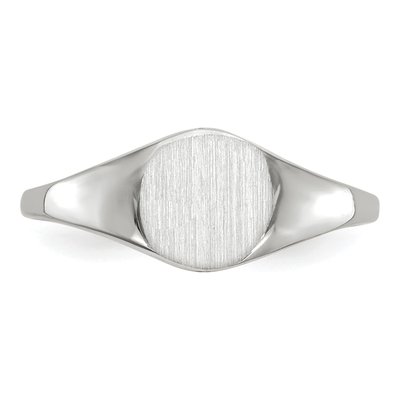 14K White Gold Signet Ring – view 5