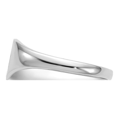 14K White Gold Heart Signet Ring – view 4