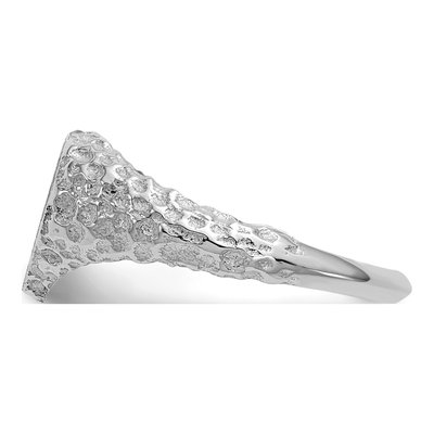 14K White Gold Heart Signet Ring – view 4