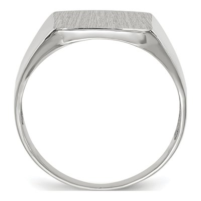 Men's 14K White Gold Square Signet Ring – view 3