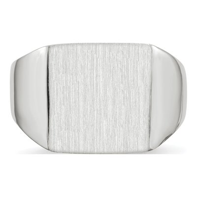 Men's 14K White Gold Square Signet Ring – view 5