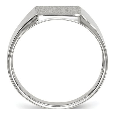 Men's 14K White Gold Signet Ring – view 3