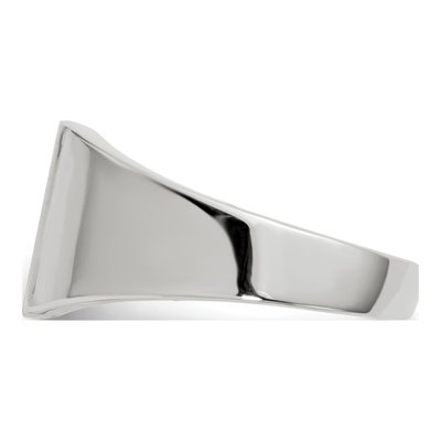 Men's 14K White Gold Signet Ring – view 4