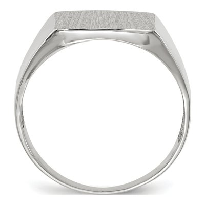 Men's 14K White Gold Square Signet Ring – view 3