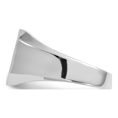 Men's 14K White Gold Octagon Signet Ring – view 3
