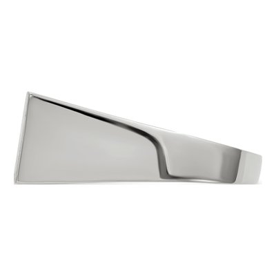 Men's 14K White Gold Rectangle Signet Ring – view 4