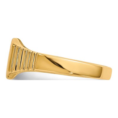 14K Yellow Gold Baby Square Signet Ring – view 4