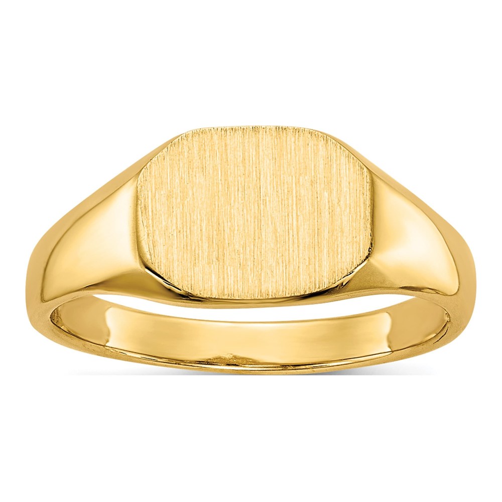 14K Yellow Gold Child's Oval Signet Ring