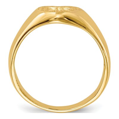 14K Yellow Gold Child's Heart Ring Mounting – view 2