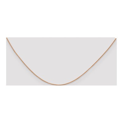14K Rose Gold 0.7mm Box Chain – view 5