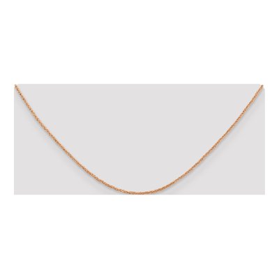 14K Rose Gold 1.1mm Ropa Rope Chain – view 4