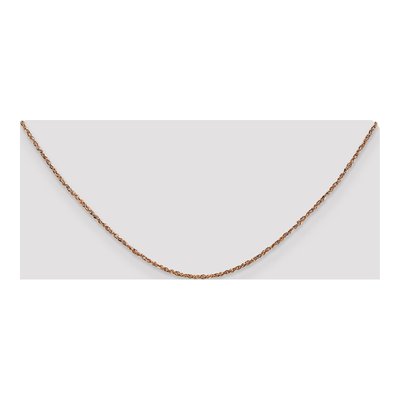 14K Rose Gold 1.7mm Ropa Rope Chain – view 4
