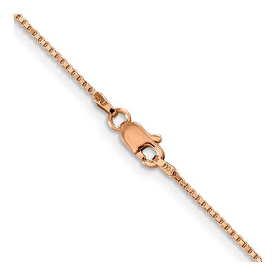 14K Rose Gold 1mm Box Chain – view 4