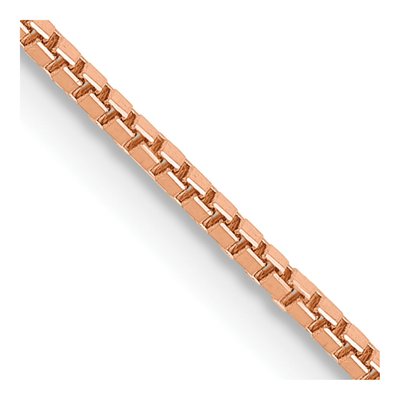 14K Rose Gold 1mm Box Chain