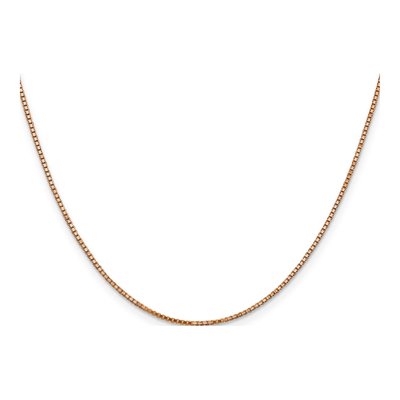 14K Rose Gold 1.1mm 16-Inch Box Chain – view 3
