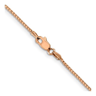 14K Rose Gold 1.1mm 16-Inch Box Chain – view 4