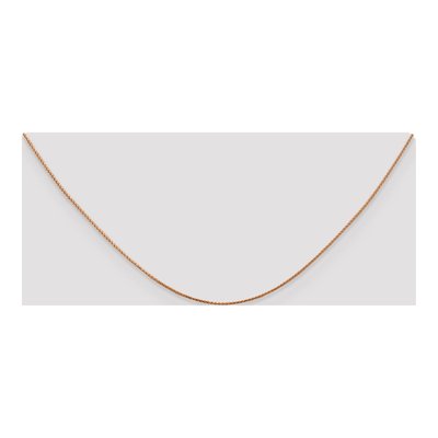 14K Rose Gold 0.85mm Diamond-Cut Wheat Chain – view 5