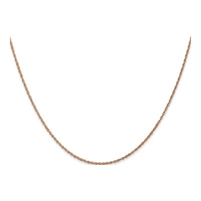 14K Rose Gold 0.8mm Baby Rope Chain – view 3
