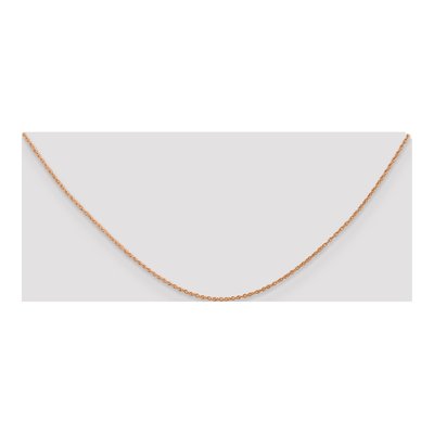 14K Rose Gold 0.8mm Baby Rope Chain – view 5