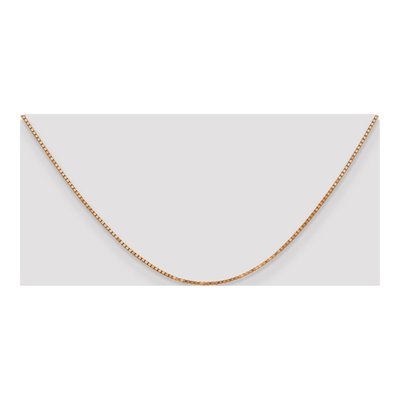 14K Rose Gold 1.3mm Box Chain – view 5