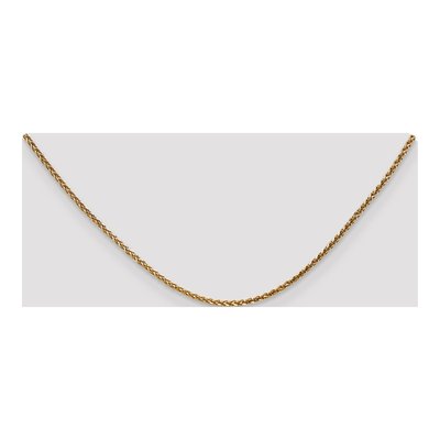 14K Rose Gold 2.1mm Diamond-Cut Wheat Chain – view 5