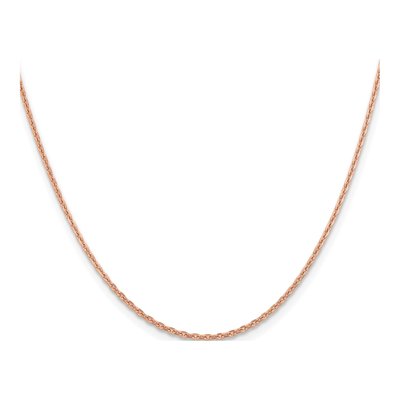 14K Rose Gold 1.8mm Diamond-Cut Cable Chain – view 3
