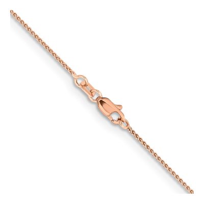 14K Rose Gold 1.05mm Wheat Chain – view 4