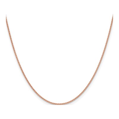 14K Rose Gold 1.25mm Wheat Chain – view 3