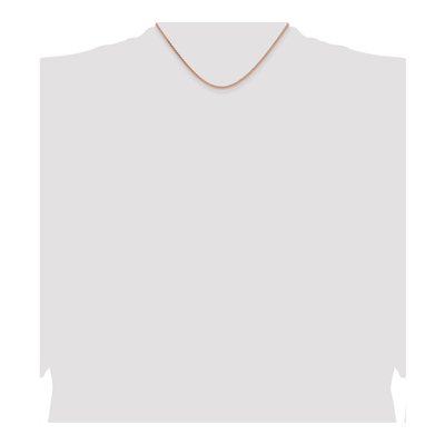 14K Rose Gold 2.1mm Wheat Chain – view 5