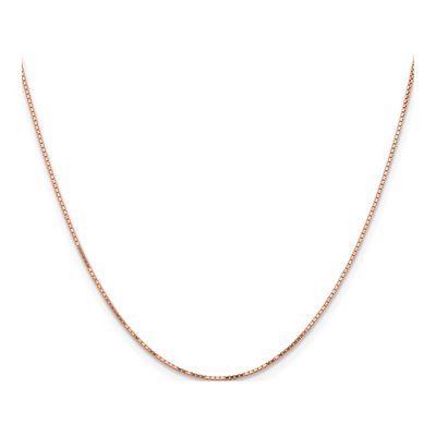 14K Rose Gold 0.95mm Box Chain – view 3