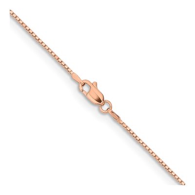14K Rose Gold 0.95mm Box Chain – view 4