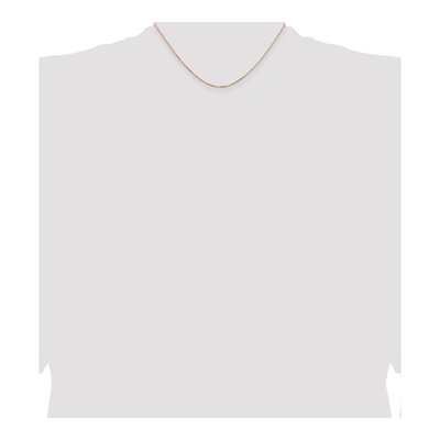 14K Rose Gold 0.95mm Box Chain – view 5