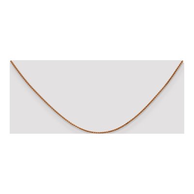 14K Rose Gold 1.25mm Diamond-Cut Wheat Chain – view 5