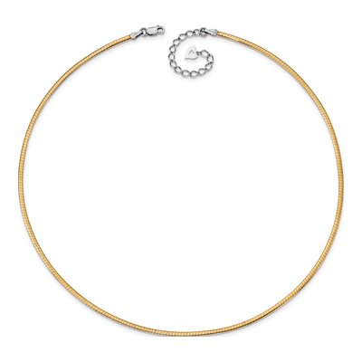 Gold-Plated Sterling Silver Reversible Omega Necklace – view 5