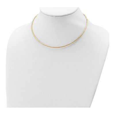 Gold-Plated Sterling Silver Reversible Omega Necklace – view 6