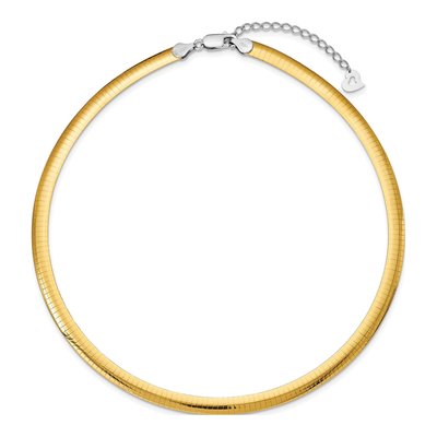 Gold-Plated Sterling Silver Reversible Cubetto Necklace – view 3