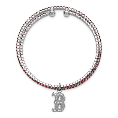 Boston Red Sox Brass Amped Crystal Bracelet – view 2