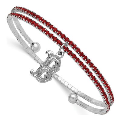 Boston Red Sox Brass Amped Crystal Bracelet