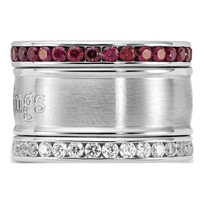Detroit Red Wings Crystal Triple Ring Set – view 3