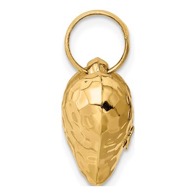 14K Yellow Gold Puffed Heart Pendant – view 3