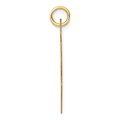 14K Yellow Gold Heart Disc Pendant – view 3