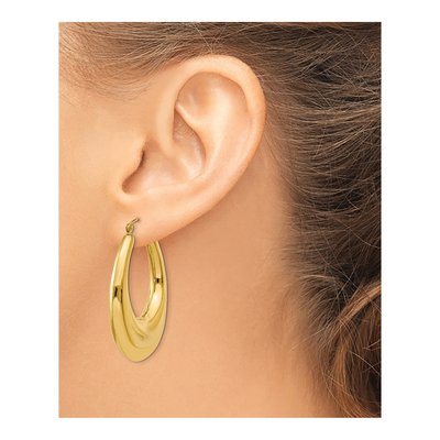 14K Yellow Gold Hoop Earrings – view 4