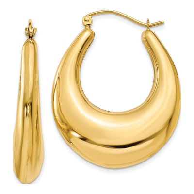 14K Yellow Gold Hoop Earrings