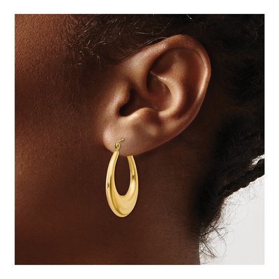 14K Yellow Gold Hoop Earrings – view 4