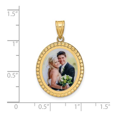 Gold-Plated Sterling Silver Personalized Photo Pendant – view 4