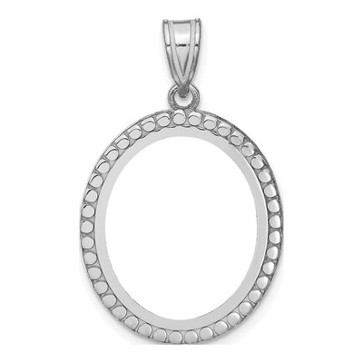 Sterling Silver Personalized Oval Photo Pendant – view 3