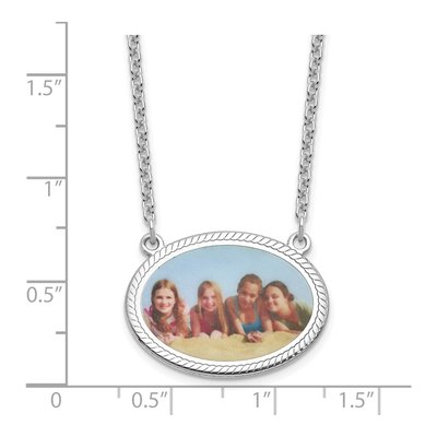 Sterling Silver Personalized Photo Necklace – view 3